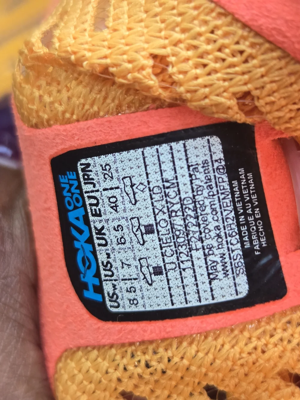 Hoka Orange Women's Track Shoes